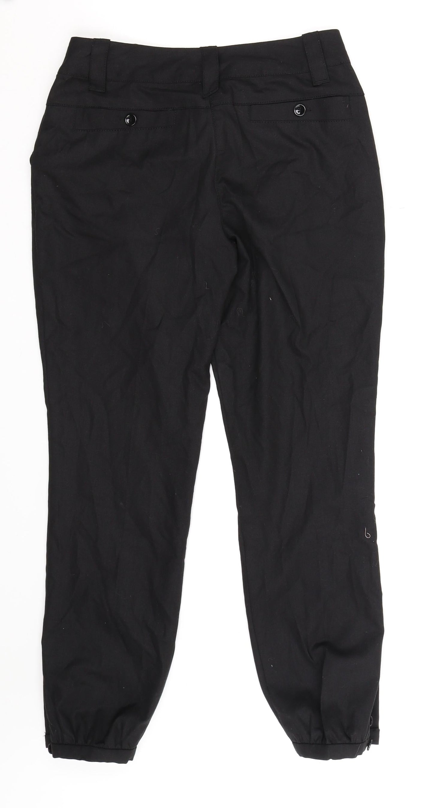 Womens UK Size 8 NEXT Regular Fit  Black Trousers