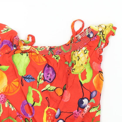 NEXT Girls Multicoloured Geometric  Basic Blouse Size 10 Years
