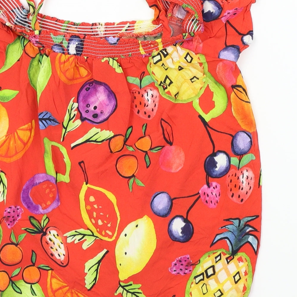 NEXT Girls Multicoloured Geometric  Basic Blouse Size 10 Years