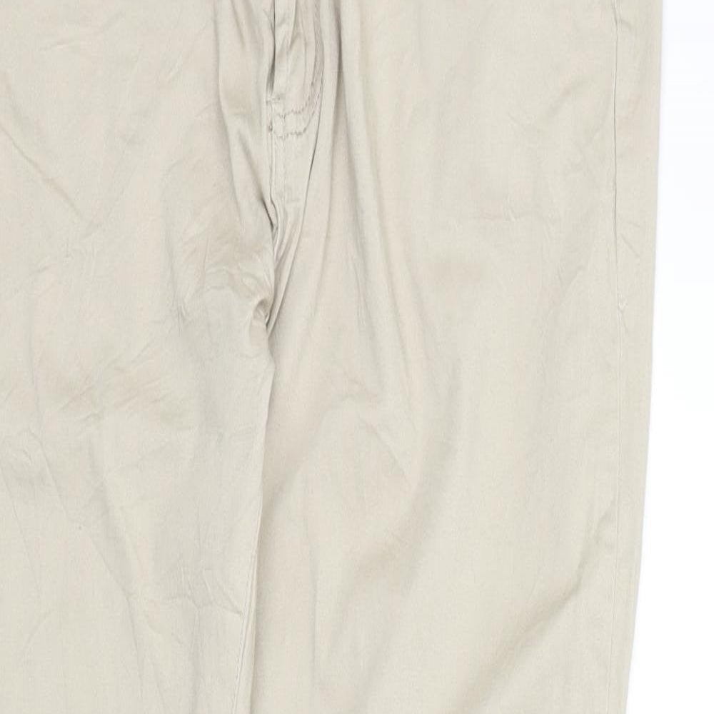 Womens UK Size M miss cherry Regular Fit  Beige Trousers