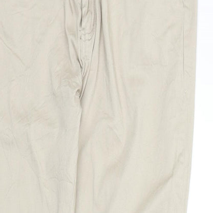 Womens UK Size M miss cherry Regular Fit  Beige Trousers