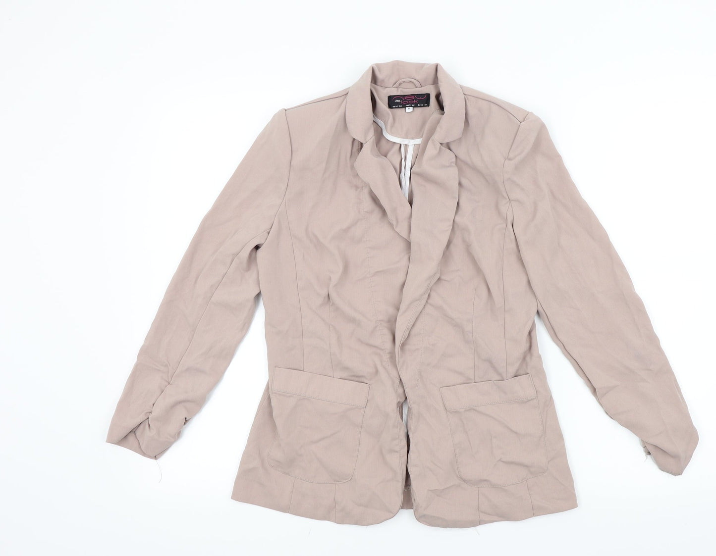 Womens UK Size 10 New Look Beige Gilet