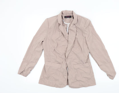Womens UK Size 10 New Look Beige Gilet
