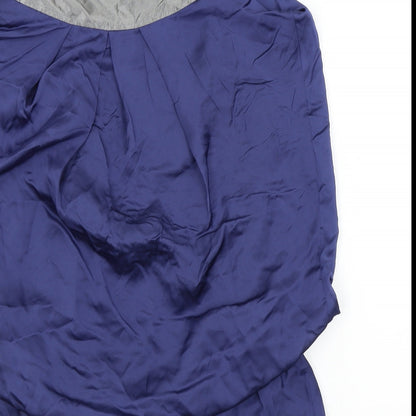 Ever-Pretty Womens Blue   Fit & Flare  Size 12  - bow neck detail
