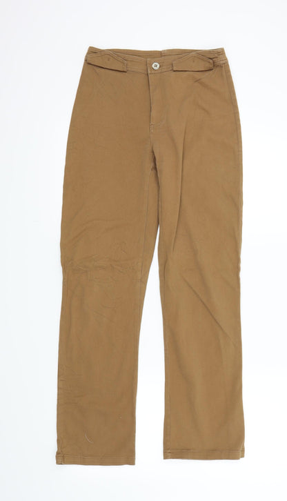 Womens UK Size 38 Preworn Regular Fit  Brown Trousers