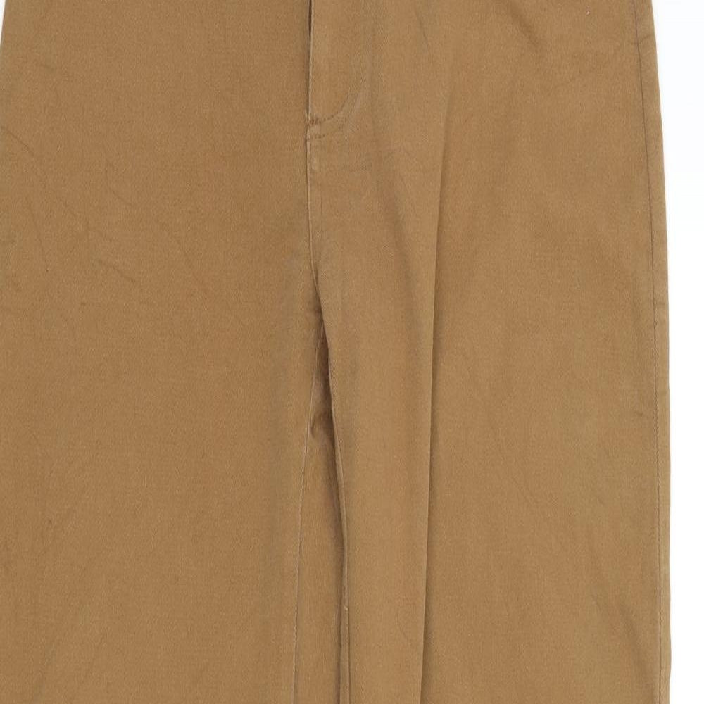 Womens UK Size 38 Preworn Regular Fit  Brown Trousers