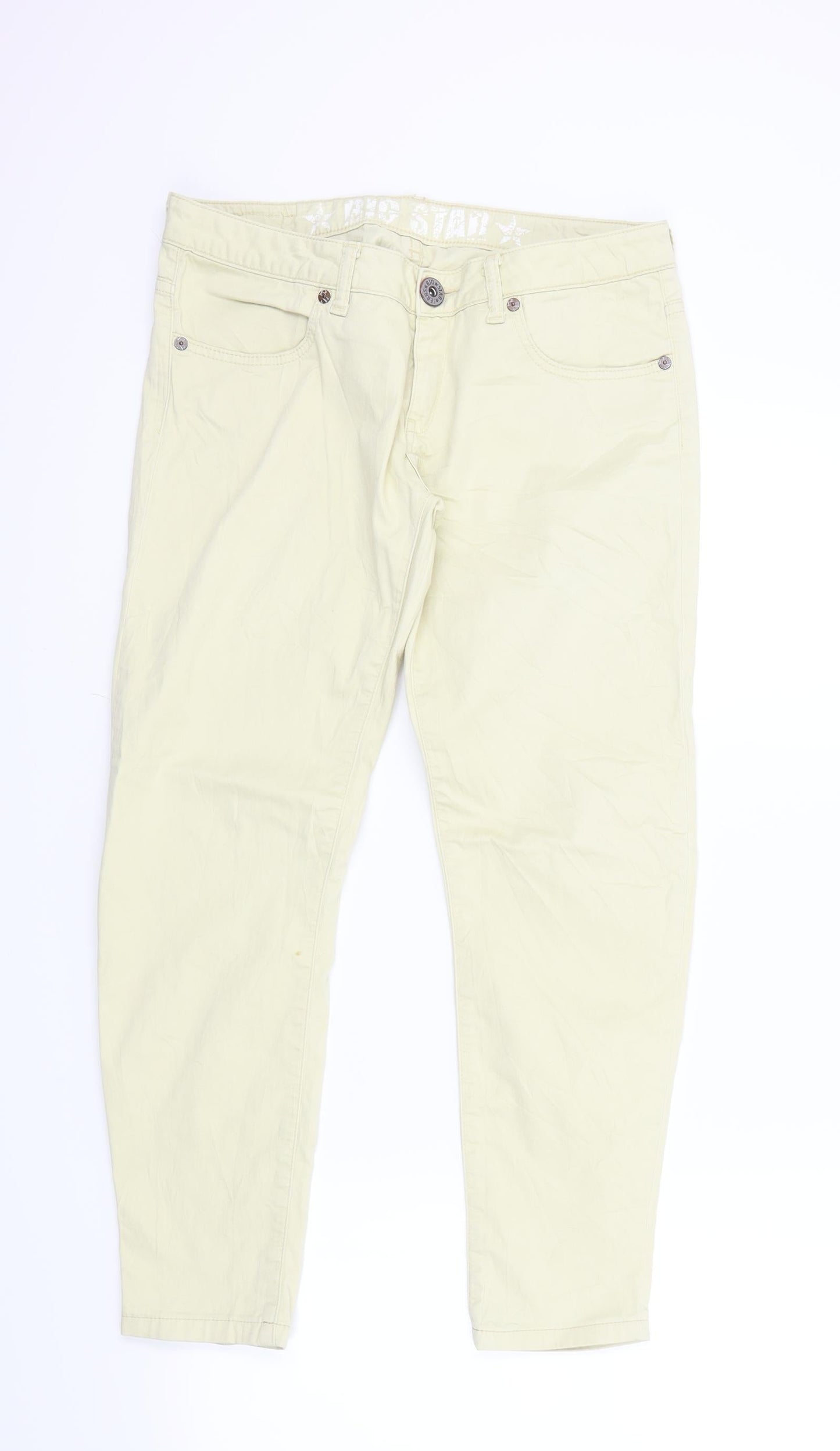 BIG STAR JEANS Womens Beige   Trousers  Size 10 L26 in