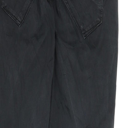 Womens UK Size M Preworn Regular Fit Skinny Black Jeans