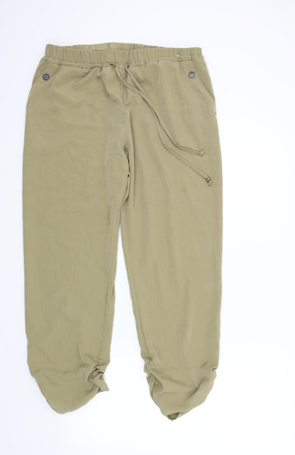 Select Womens Brown   Bloomer Trousers Size 16 L28 in - Gathered ankles