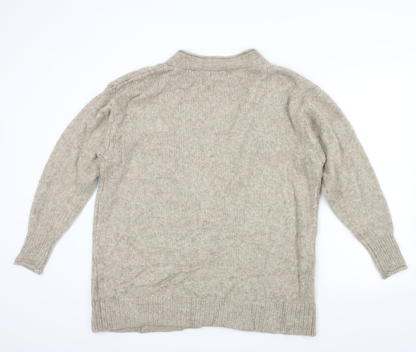 H&M Womens Beige   Cardigan Jumper Size S