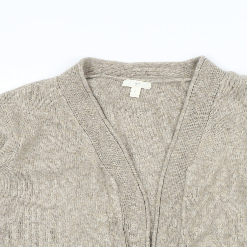 H&M Womens Beige   Cardigan Jumper Size S