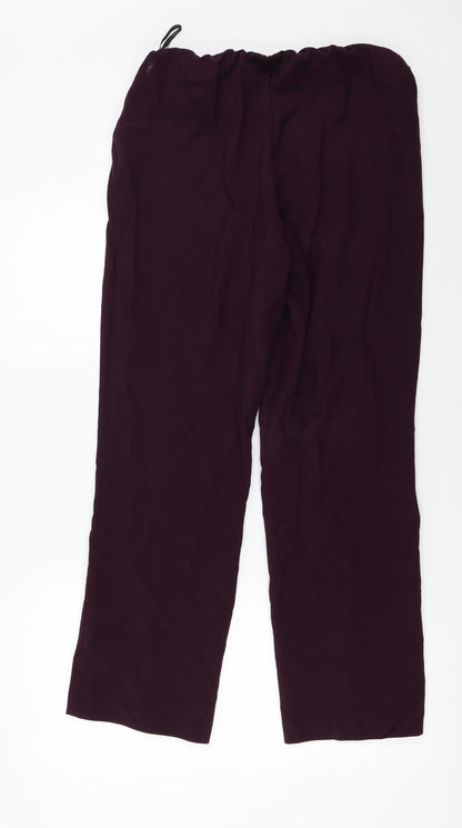 Classique  Womens Purple   Trousers  Size 14 L25 in