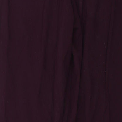 Classique  Womens Purple   Trousers  Size 14 L25 in