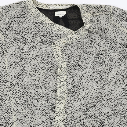 Peppercorn  Womens Ivory Animal Print  Cardigan Jumper Size M