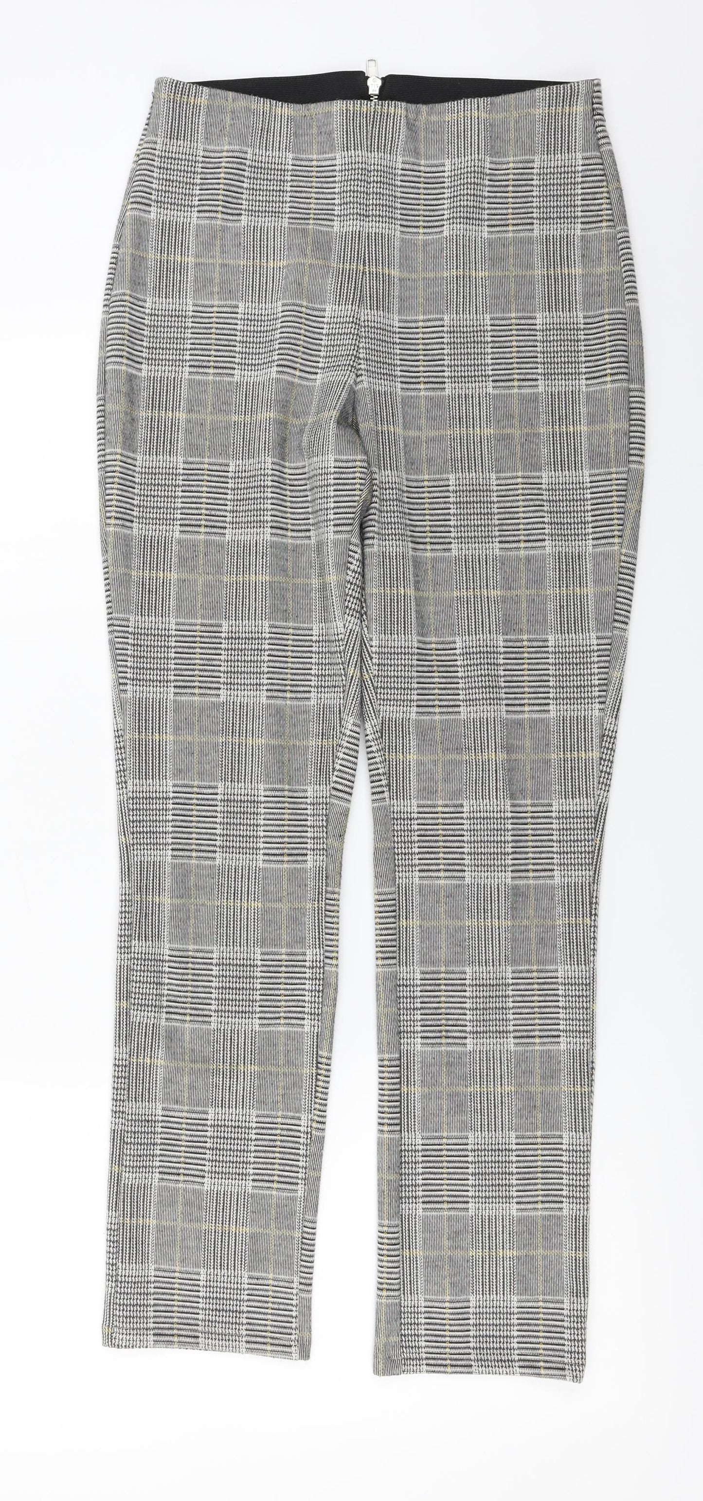 Womens UK Size S H&M Regular Fit  Grey Trousers