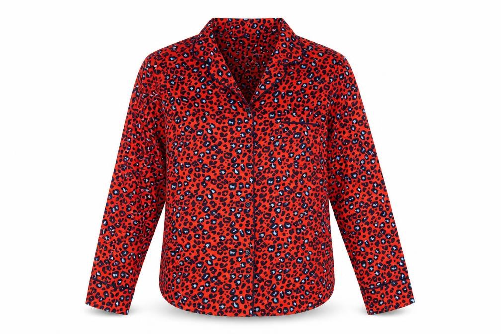 Womens UK Size 10 NEXT Red Basic Button-Up
