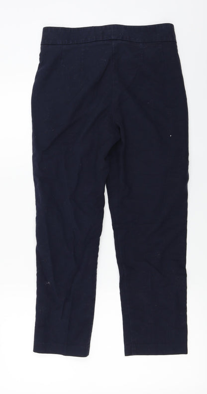Womens UK Size 8 Marks and Spencer Regular Fit  Blue Trousers