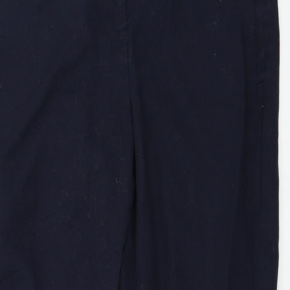 Womens UK Size 8 Marks and Spencer Regular Fit  Blue Trousers