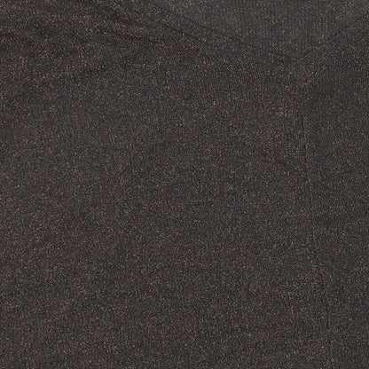 Womens UK Size 8 NEXT Brown Basic Blouse