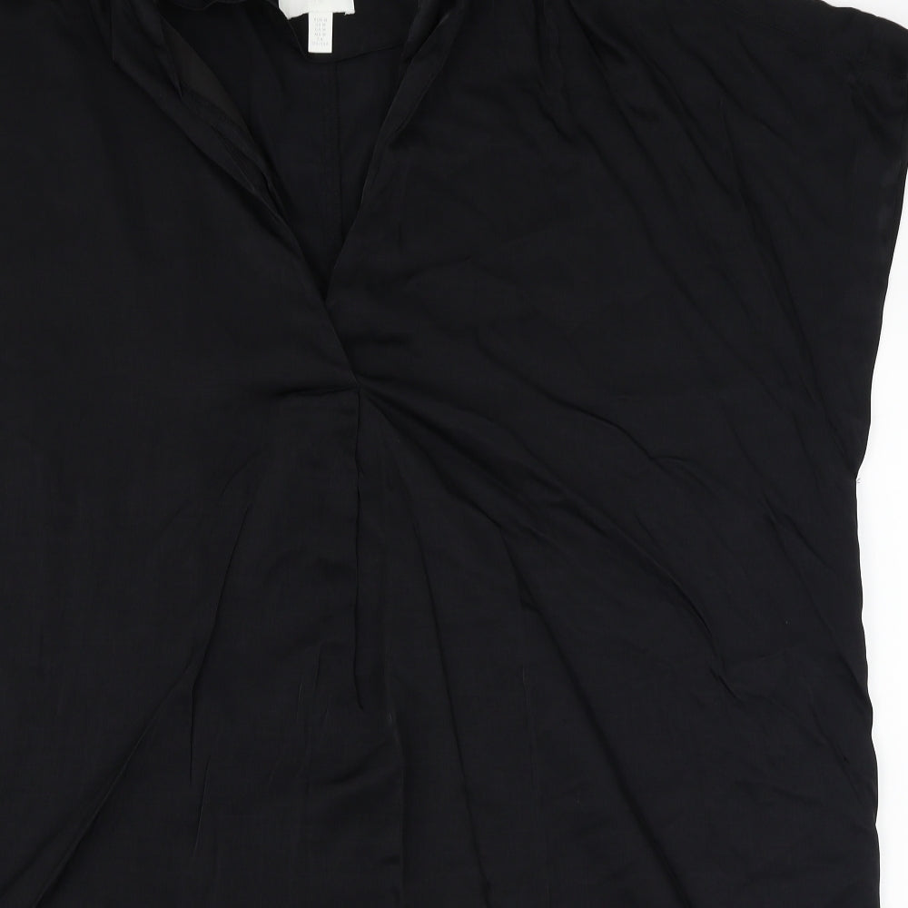H&M  Womens Black   Basic Blouse Size M