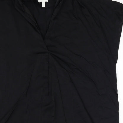 H&M  Womens Black   Basic Blouse Size M