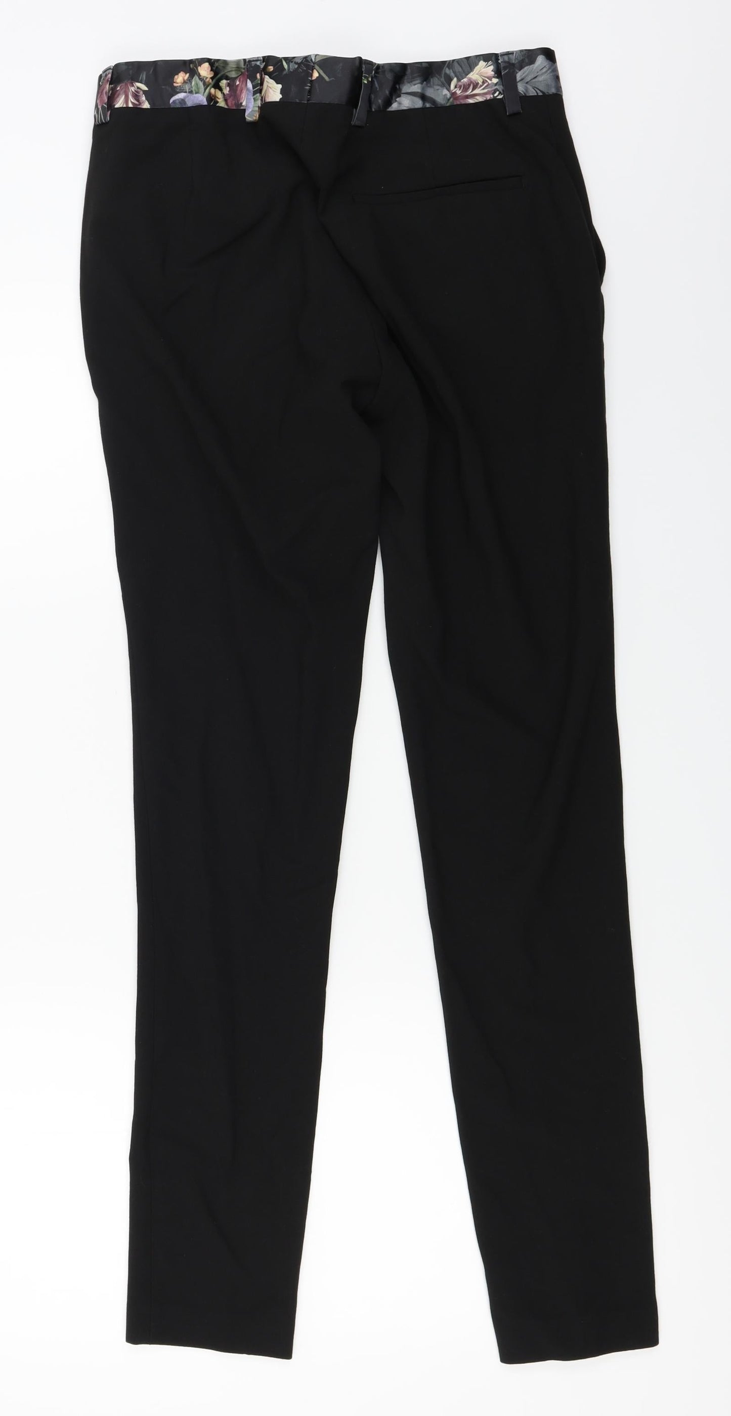 Womens UK Size 30 in ASOS Regular Fit  Black Trousers