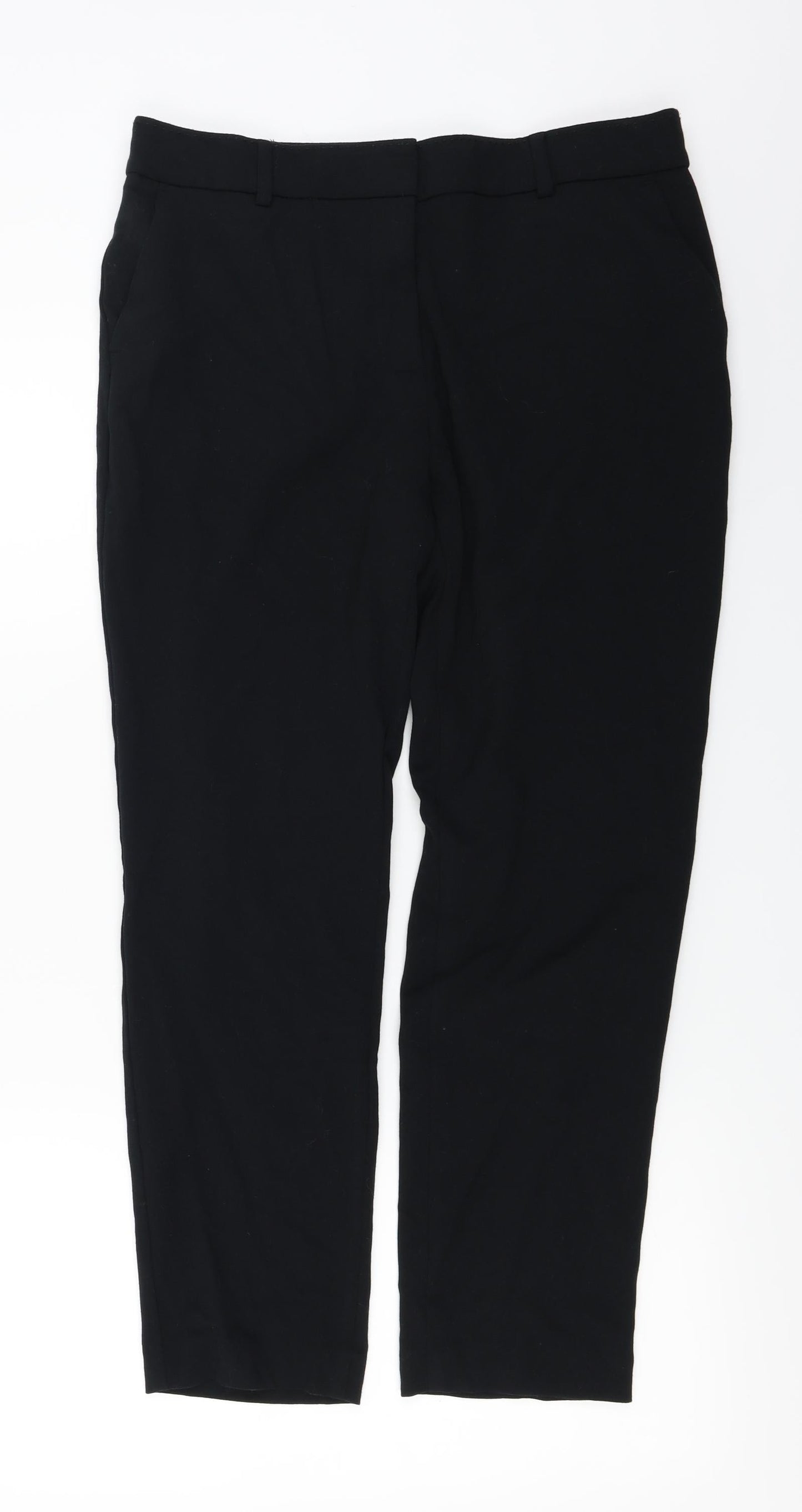 Womens UK Size 12 Marks and Spencer Regular Fit  Black Trousers