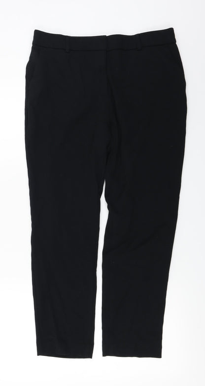 Womens UK Size 12 Marks and Spencer Regular Fit  Black Trousers