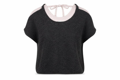 Saint Tropez  Womens Black Paisley  Basic T-Shirt Size S