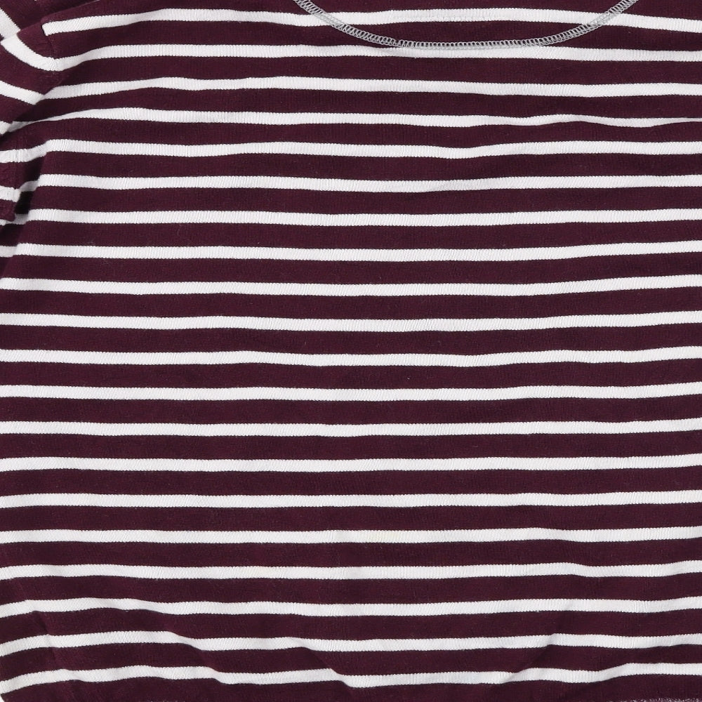 Brave Soul  Mens White Striped  Pullover Jumper Size L