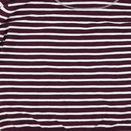 Brave Soul  Mens White Striped  Pullover Jumper Size L