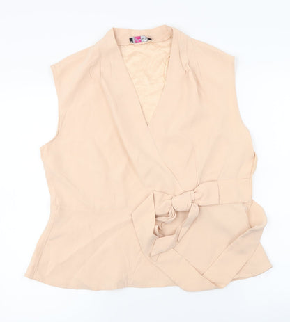 TU Womens Pink   Basic Blouse Size 14