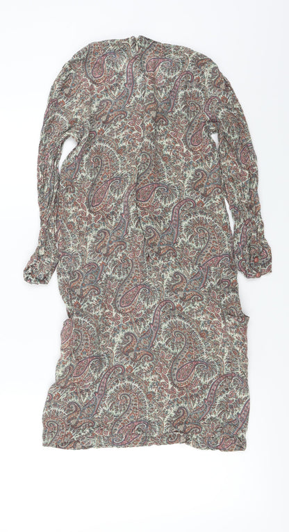 SOFT GREY  Womens Red Floral  Bodycon  Size 6
