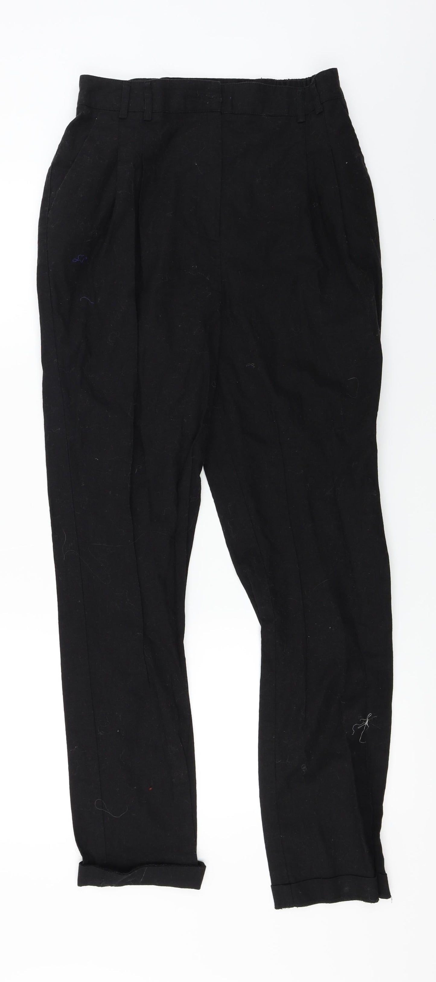 Womens UK Size 10 ASOS Regular Fit  Black Trousers