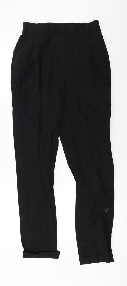 Womens UK Size 10 ASOS Regular Fit  Black Trousers