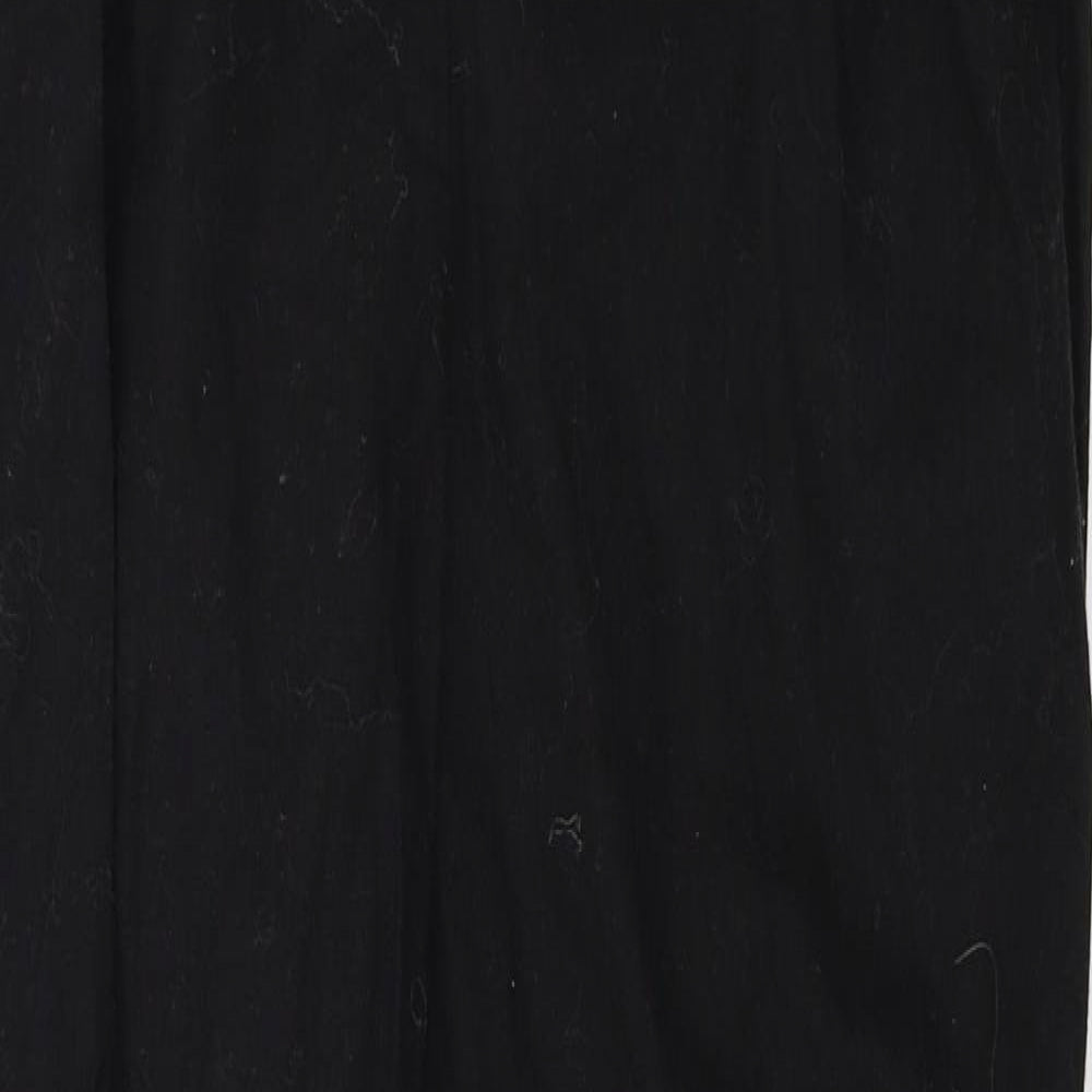 Womens UK Size 10 ASOS Regular Fit  Black Trousers