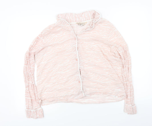 Womens UK Size M Dorothy Perkins Pink Basic Button-Up