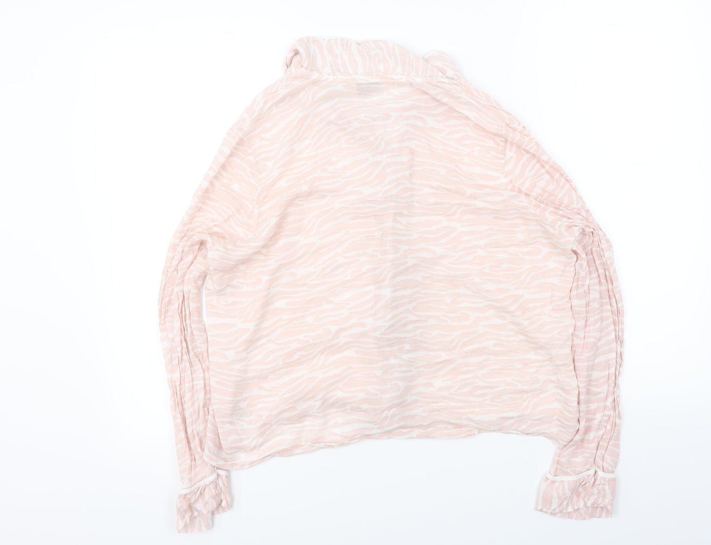 Womens UK Size M Dorothy Perkins Pink Basic Button-Up