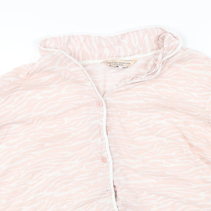 Womens UK Size M Dorothy Perkins Pink Basic Button-Up