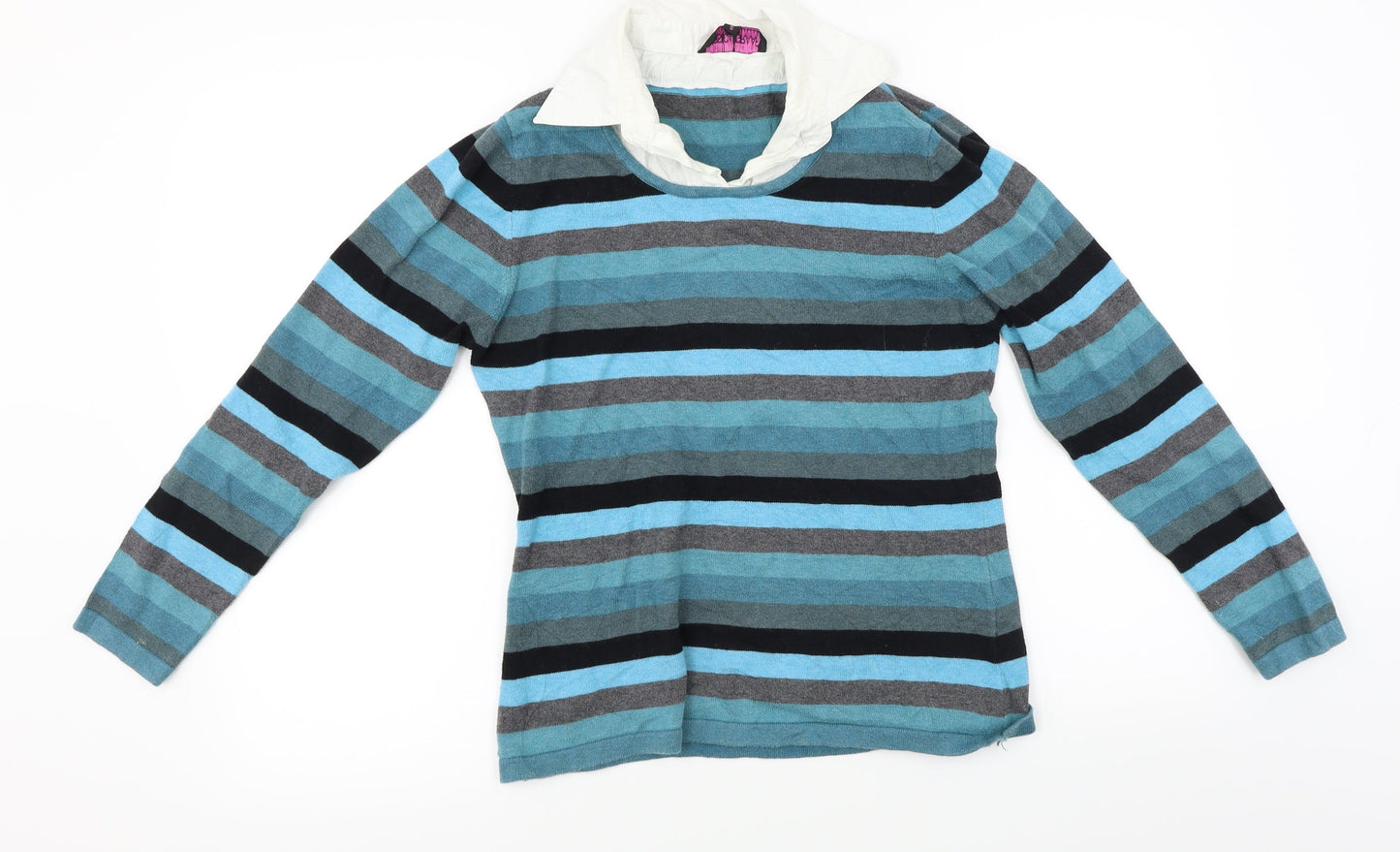 Womens UK Size S Jessica Graaf Blue Basic Polo