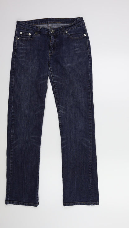 sugar and spice Womens Blue  Denim Straight Jeans Size 28 in L29 in