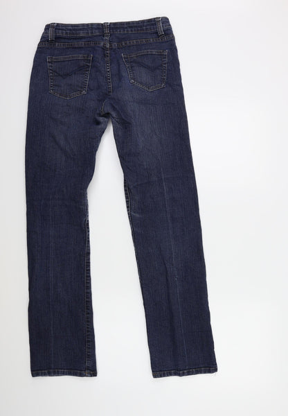 sugar and spice Womens Blue  Denim Straight Jeans Size 28 in L29 in