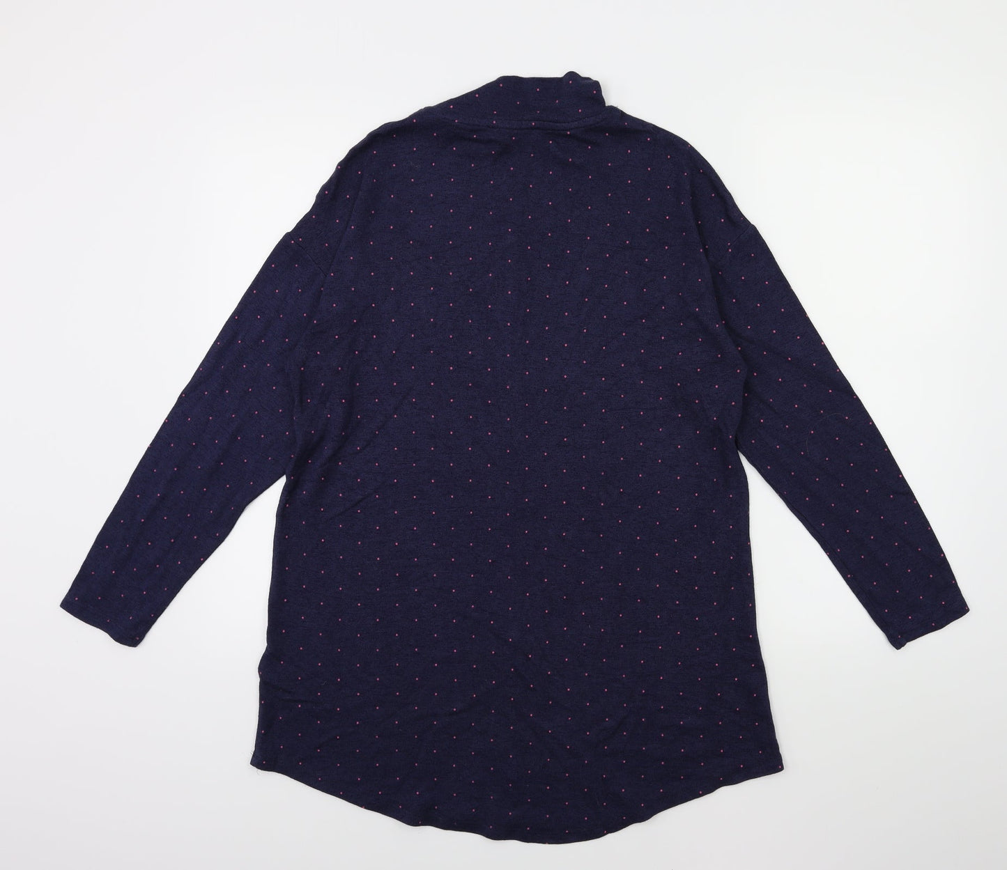Marks and Spencer Womens Blue Polka Dot Knit Pullover Jumper Size 12