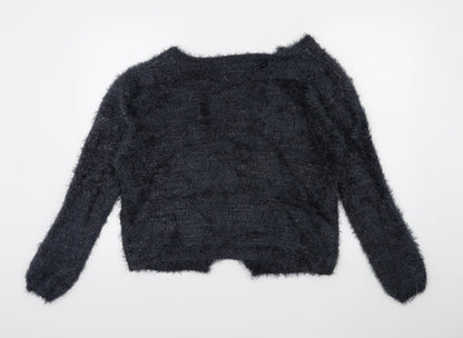 Zara Girls Grey   Cardigan Jumper Size 13 Years
