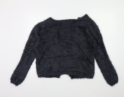 Zara Girls Grey   Cardigan Jumper Size 13 Years