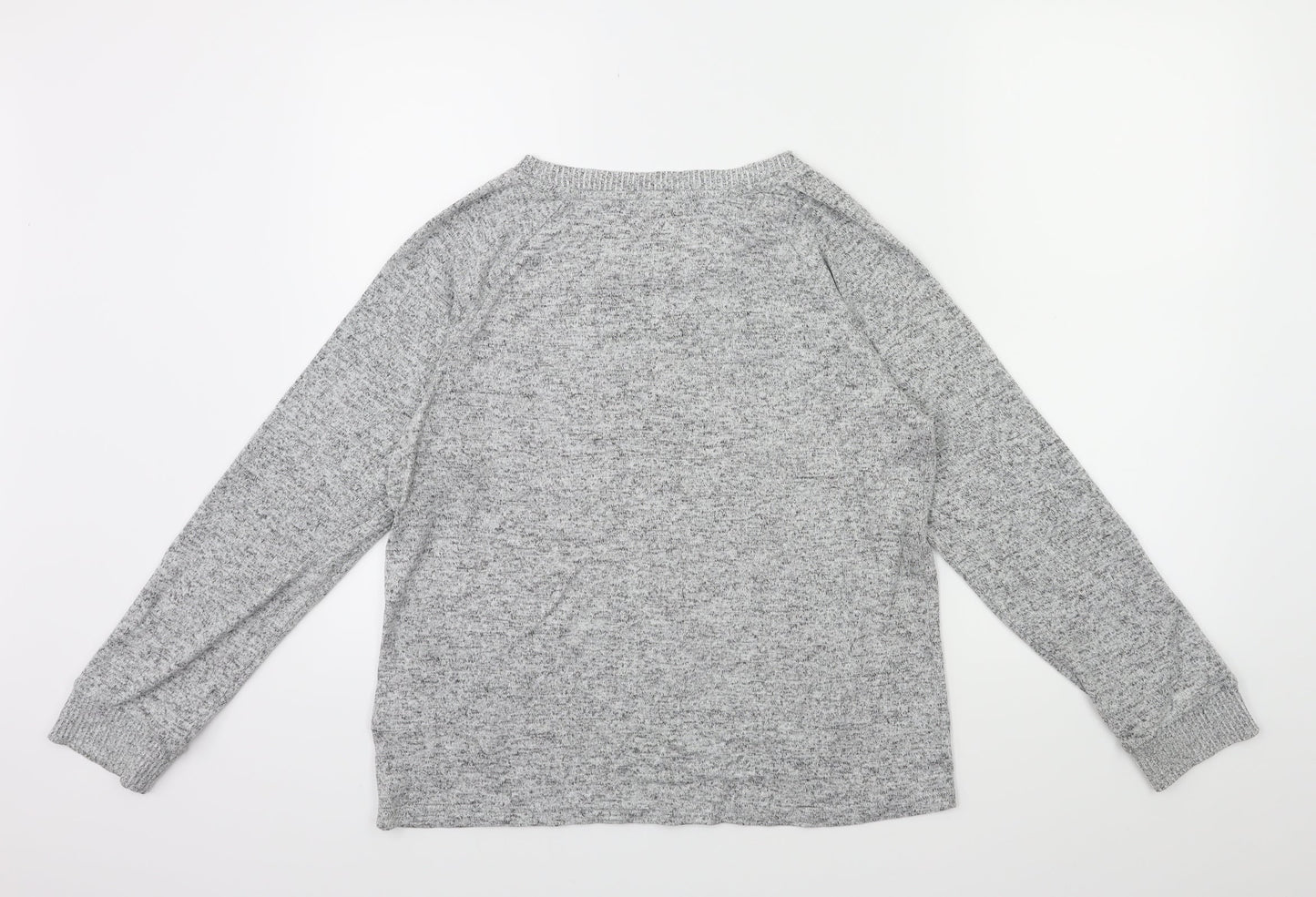 Love To Lounge Womens Grey   Pullover Sweatshirt Size 12