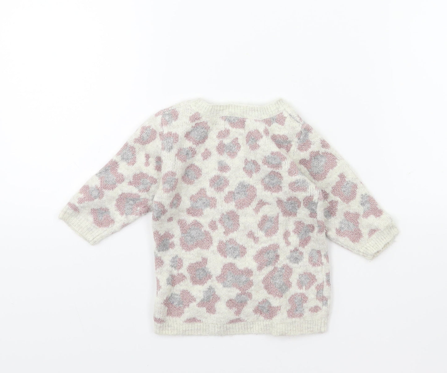 Primark Baby White Animal Print  Pullover Jumper Size 3-6 Months