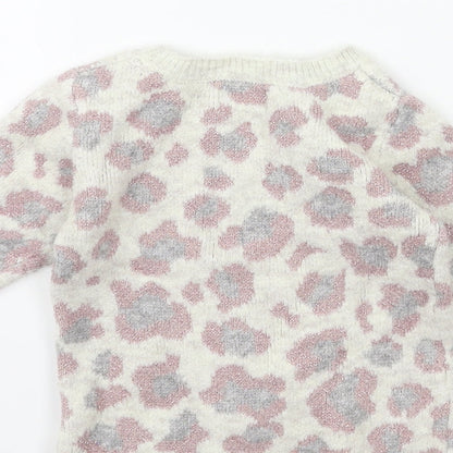 Primark Baby White Animal Print  Pullover Jumper Size 3-6 Months