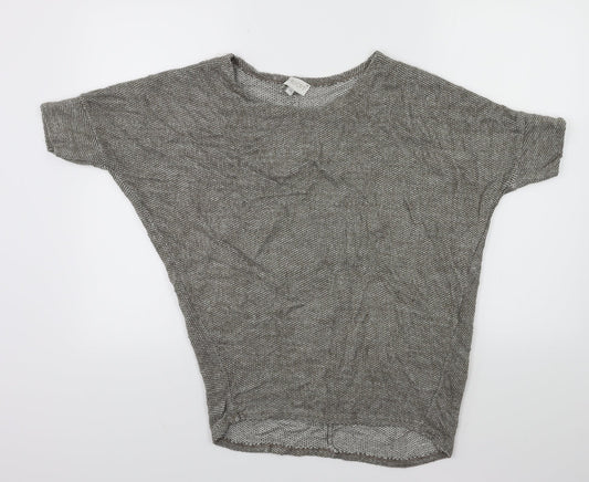 Apricot Womens Grey  Knit Pullover Jumper Size S