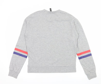 Womens UK Size XS Divided by H&M Grey Pullover Sweatshirt